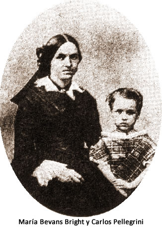 María Bevans Bright y Carlos Pellegrini